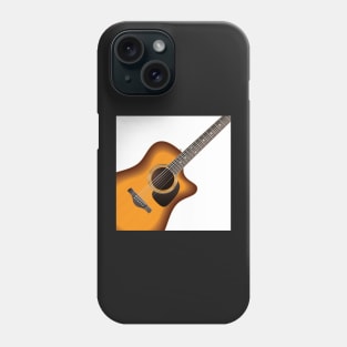 Acoustic Guitar Design, Artwork, Vector, Graphic Phone Case