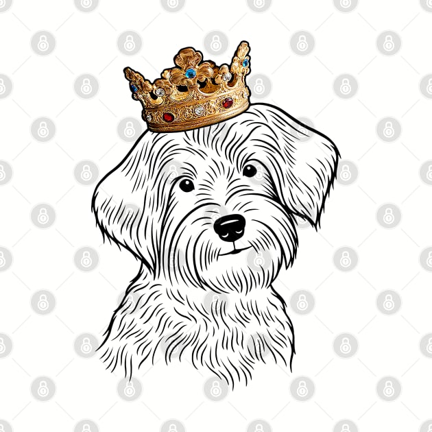 Yorkiepoo Dog King Queen Wearing Crown by millersye