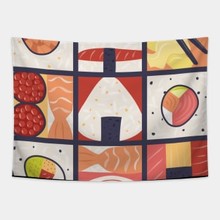 Sushi Pop Art Tapestry