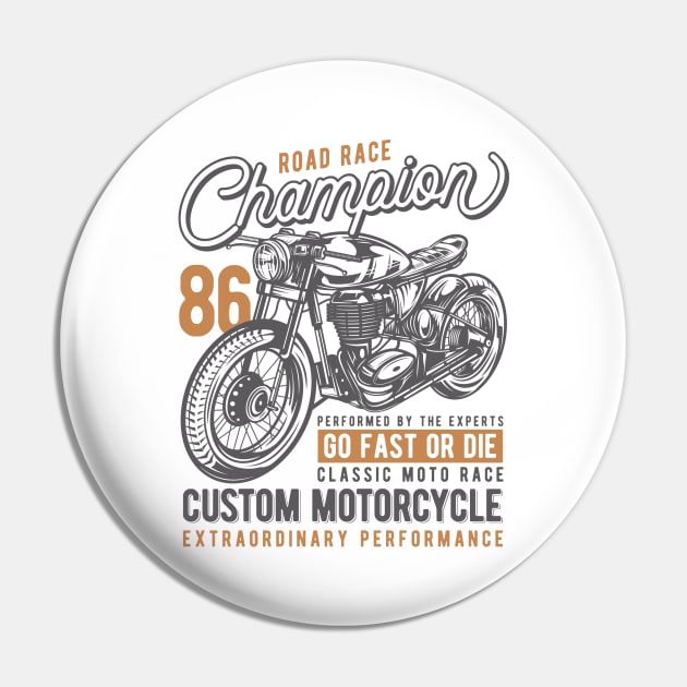 Road Race Champion Pin by Verboten