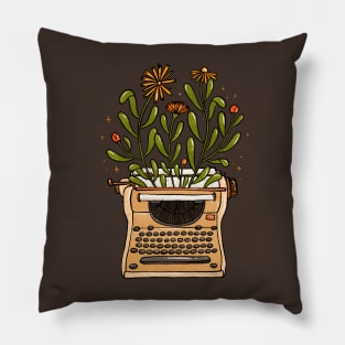 Typewriter Bloom Pillow