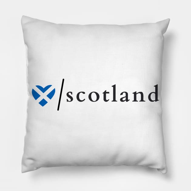 Love Scotland Saltire Heart Pillow by allscots