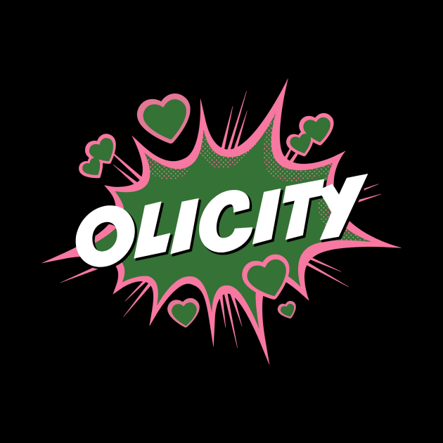 Olicity - Pink & Green Action Bubble by FangirlFuel