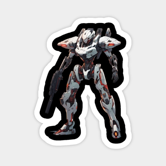 Futuristic Mecha Anime Robot Magnet by animegirlnft