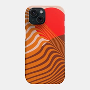 Beyond The Fog - Red and Brown Phone Case