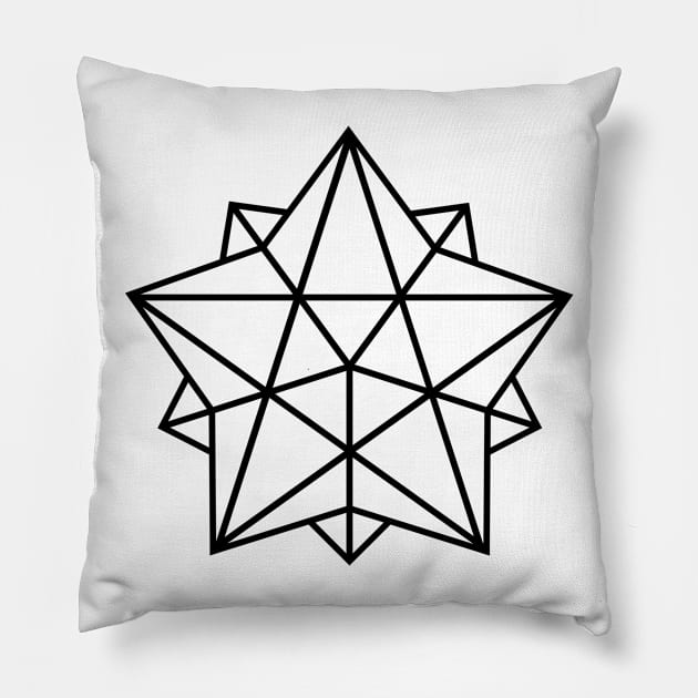 Minimalist Polyhedron Pillow by PaletteDesigns