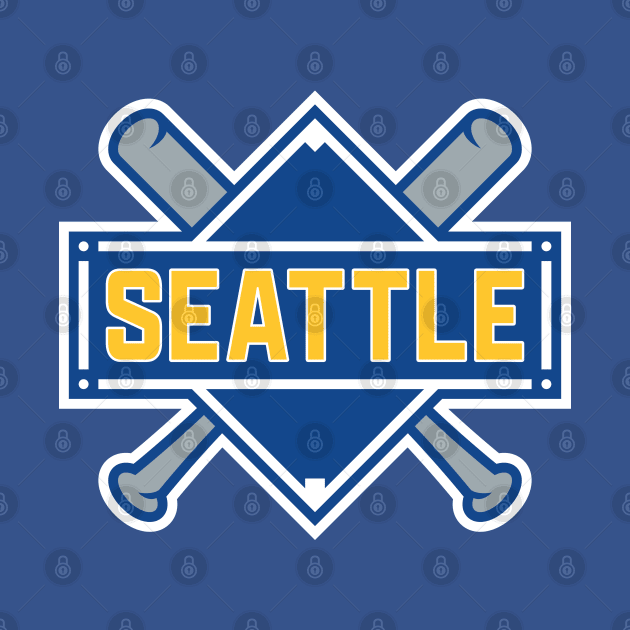 Seattle Mariners Baseball by Fourteen21 Designs