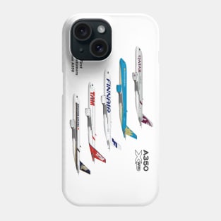 Airbus A350 First Five Customers Phone Case