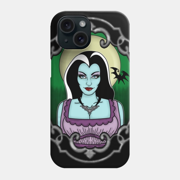 LILY MUNSTER Phone Case by VixxxenDigitalDesign