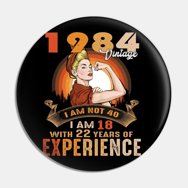Women Vintage 1984 Birthday Pin by marcguada82.monster