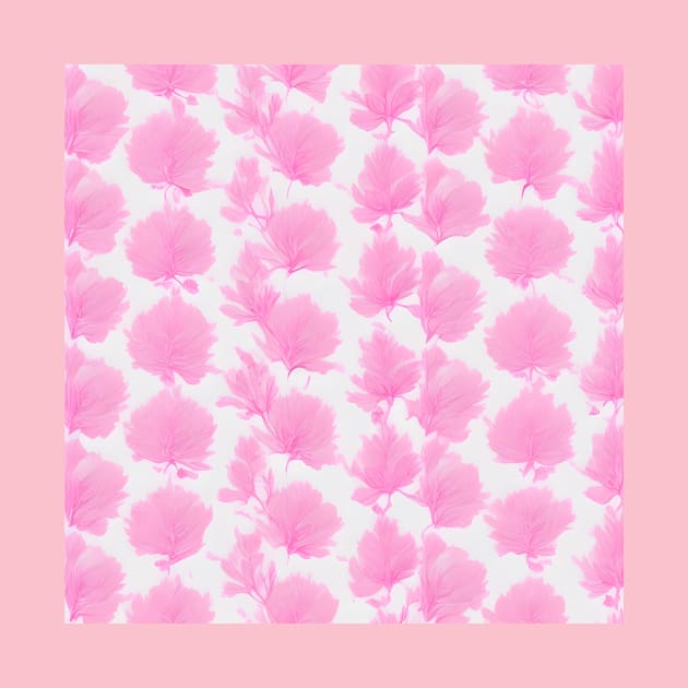 Pink Brush Strokes Pattern by JapKo