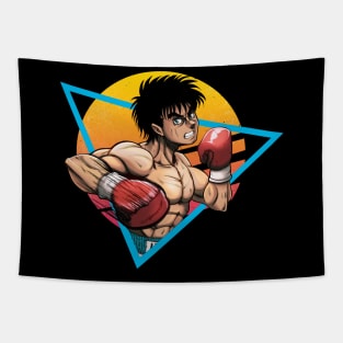 Retro Kamogawa Boxing Gym Art Character Tapestry