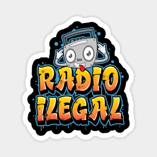Radio ilegal Logo Magnet