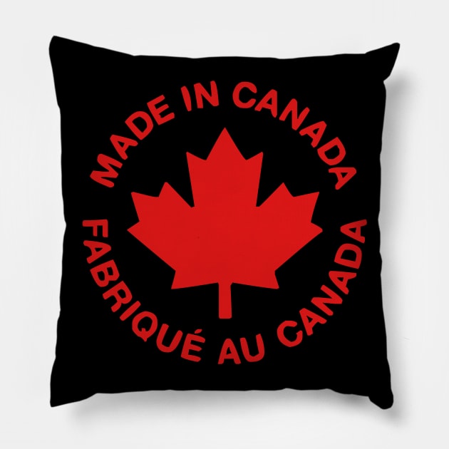 Made in Canada Fabrique au Canada Pride Pillow by LefTEE Designs