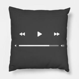 Apple Music controls - white Pillow