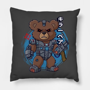 cyber teddy bear Pillow