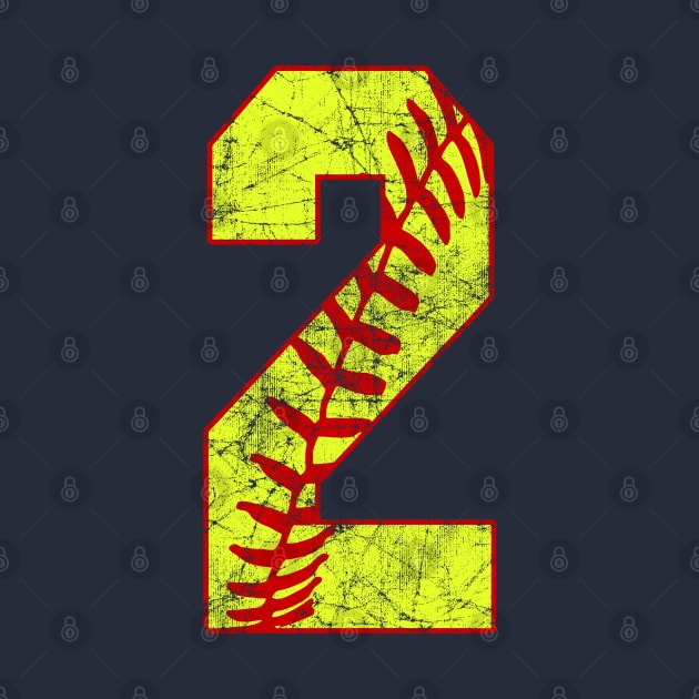 Fastpitch Softball Number 2 #2 Softball Shirt Jersey Uniform Favorite Player Biggest Fan by TeeCreations