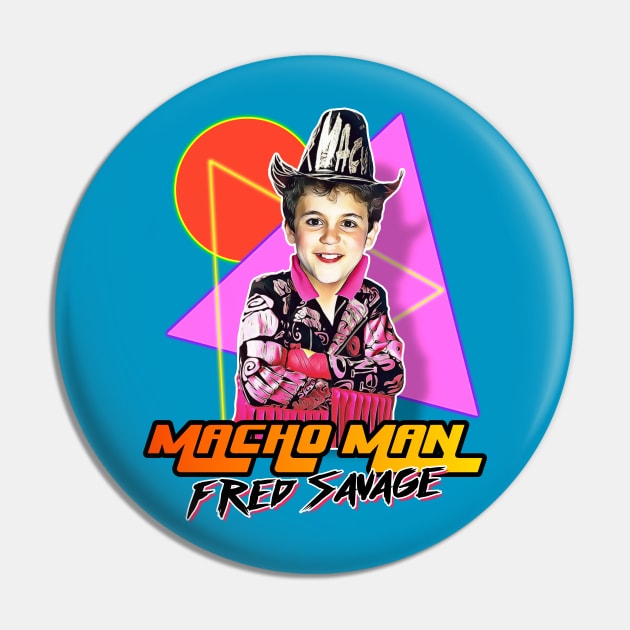 Macho Man Fred Savage Pin by darklordpug