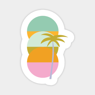 Palm sunset Magnet