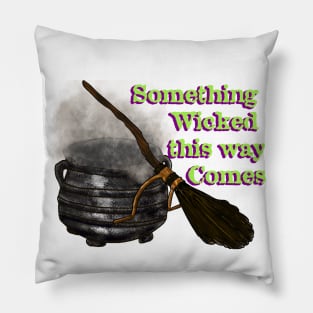 Something Wicked This Way Comes-Halloween Graphic Design Pillow