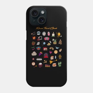 Russia Travel Guide Icons Phone Case