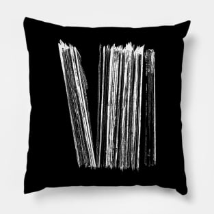 Record collection in plastic sleeves Pillow