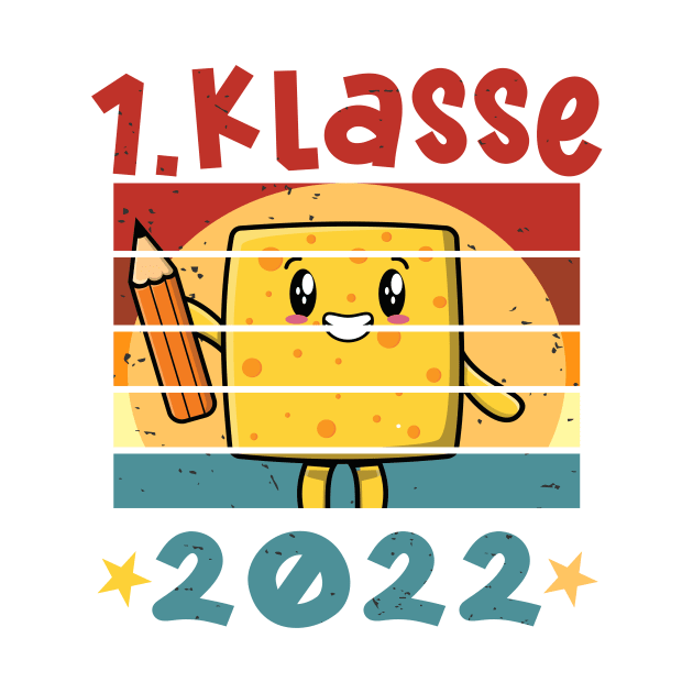 1. Klasse 2022 Kawaii Anime Schulbeginn T shirt by chilla09