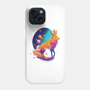 Starry Bonds - Exploring the Ethereal Realm of Cosmic Animals Phone Case