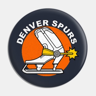 Classic Denver Spurs Hockey Pin