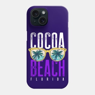 Cocoa Beach Florida Gifts Palm Trees Retro Souvenirs Cocoa Beach Florida Phone Case