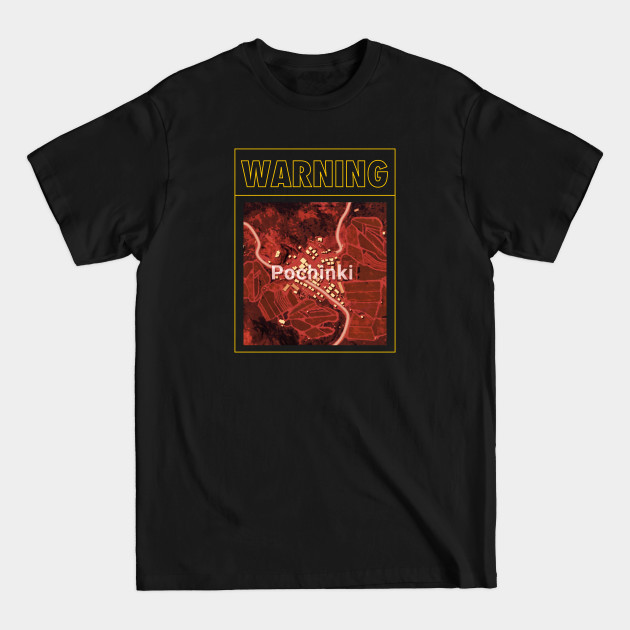 Discover Pochinki Map Warning - Pubg - T-Shirt