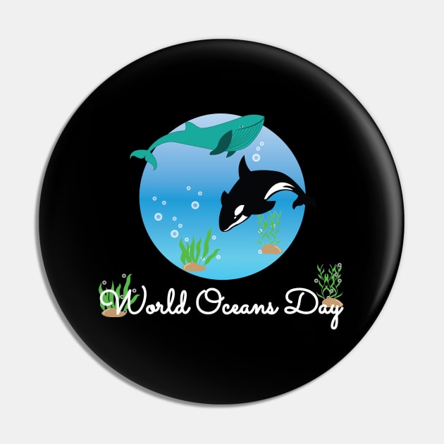 World Oceans Day Pin by Khenyot