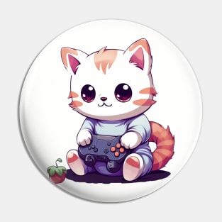 Gamer Cat Pin