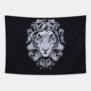 White King Lion Tapestry