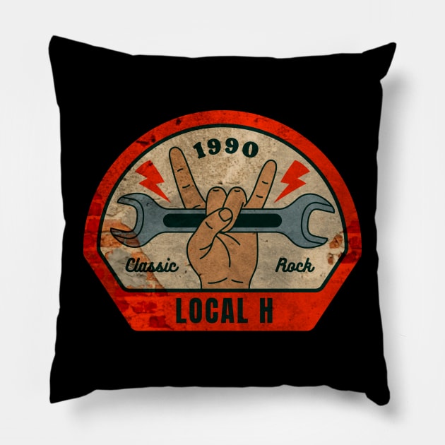 Local H // Wrench Pillow by OSCAR BANKS ART