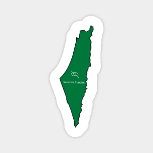 I Love Palestine My Homeland Palestinian Map And The Most Scared Place Magnet