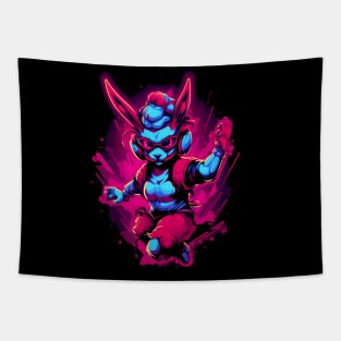 Mischievous Kawaii Demon Bursting with Demonic Energy Tapestry