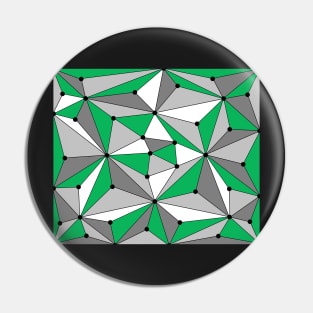 Abstract geometric pattern - green, gray and white. Pin