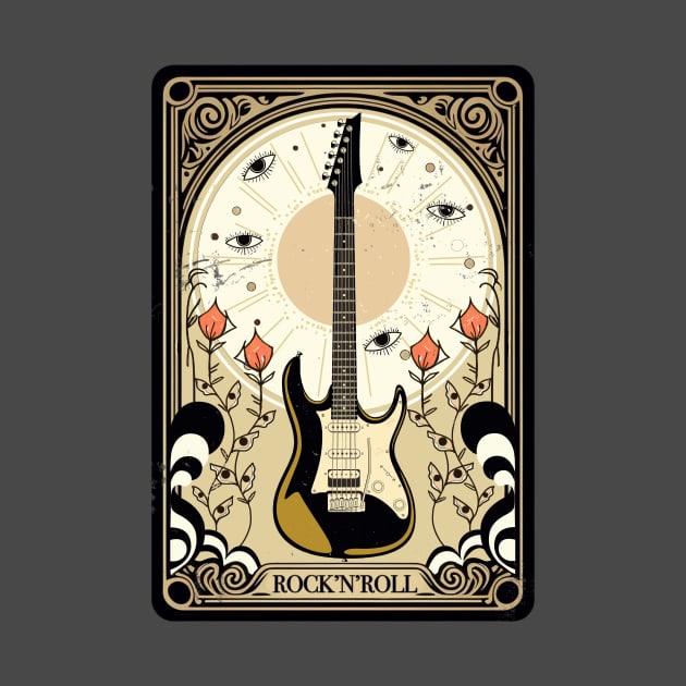 Psychedelic 70s oracle tarot card  rock and roll design by PoeticTheory