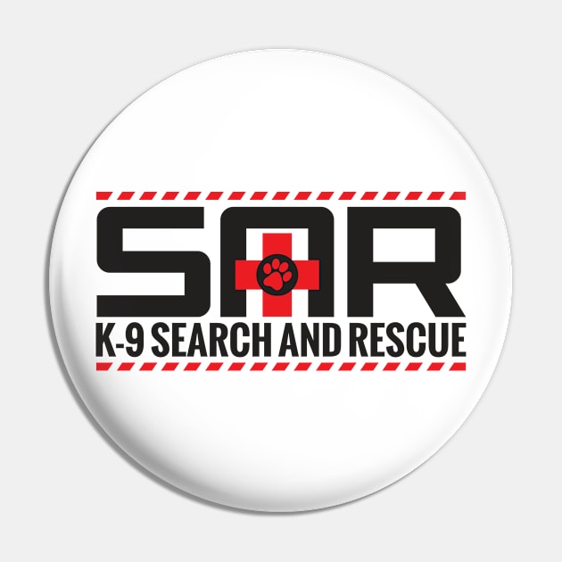 K-9 Search and Rescue Pin by Nartissima