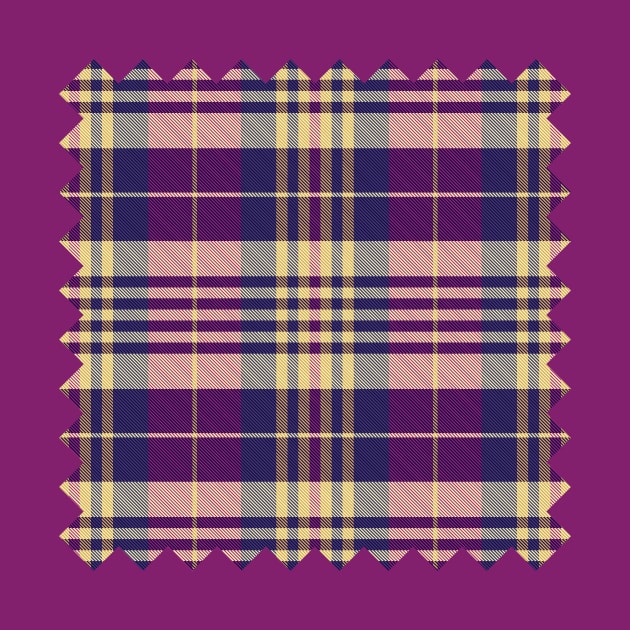 Purple, Gold and Blue Tartan by sifis