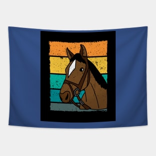 Retro Horse Animal Motif Agriculture Tapestry