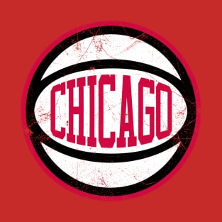 Chicago Retro Ball - Red T-Shirt