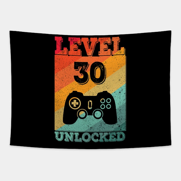 Gaming 30th Birthday Level 30 Years Born 1991 Tapestry by auviba-design