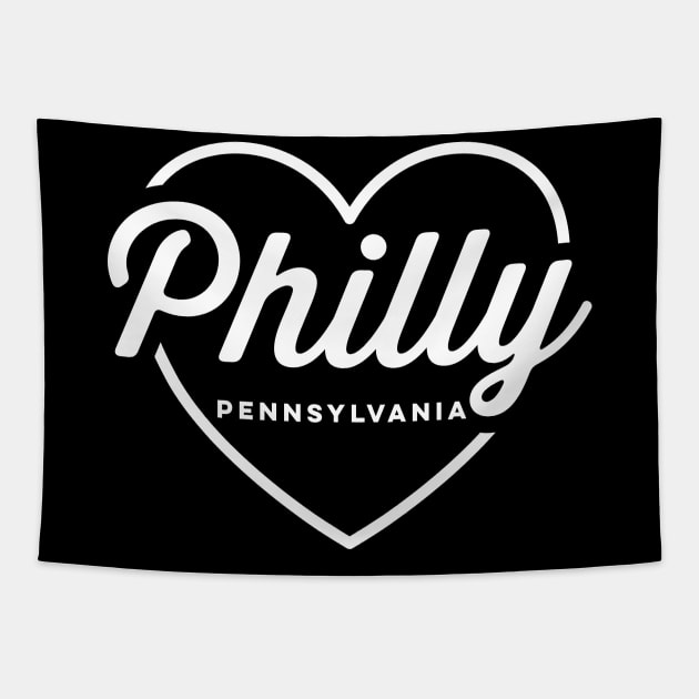 Philly Pennsylvania Love Tapestry by DetourShirts