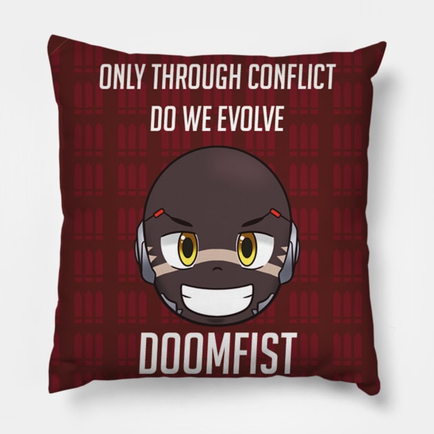 Doomfist chibi OW Pillow by DawnDarling