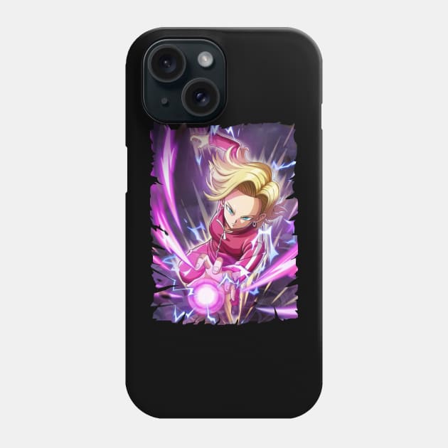 ANDROID 18 MERCH VTG Phone Case by Diego Jiwananda