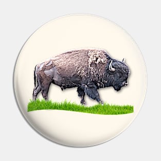 Bison Roaming No.1 Pin