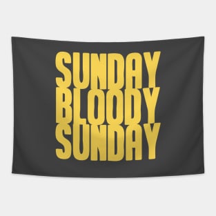 Sunday Bloody Sunday, mustard Tapestry