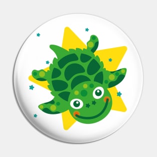 Green sea turtle Pin